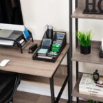 Mind Reader Countertop Organizer, Office Breakroom Supply Caddy, Desktop Organizer, Metal Mesh, Black - Image 3