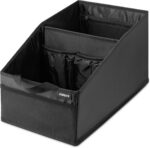 Handy Laundry Fold-Away Car Trunk Organizer – Non-Slip Securing Fasteners – 22 x 10 x 11 Inches – Prevents Shifting and Rolling (Black) - Image 4