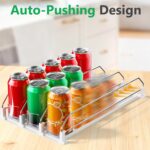 Automatic Drink Organizer for Fridge, 12-20oz Drink Dispenser for Fridge, Soda Can Organizer for Refrigerator Holds up to 15 Cans - Image 3