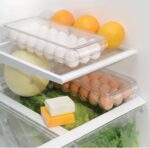 iDesign Clear Plastic Egg Holder for Fridge with Lid - 21 Egg Storage Container Organizer Bin - Image 4
