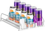 asika Drink Organizer for Fridge, Adjustable Width Soda Can Dispenser for Refrigerator Organizers and Storage, 3 Rows Beer Bottle Beverage Holder with Pusher Glide (14.96" D, White) - Image 9