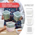 Cambro Food Storage Storage Containers with Lids - Translucent (Microwave Safe and BPA-Free) - 16 and 32 oz (ounce) Food Storage Container - (20 Piece Set) - Image 3