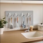 Coat Hooks Wall Hooks for hanging - 8 pack Silver Double Prong Hook Wall Mounted - Great for Living Room, Kitchen, Bedroom for Coat, Bag, Scarf, Towel, Hat, Key, Cup,Sturdy, Durable, Rust-Resistant - Image 5