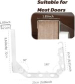 Over The Door Hanger, Rust-Free Plastic Clothes Drying Rack for Bathroom, Space Saving Foldable Heavy Duty Clothes Rack for Laundry Room, Dorm & Apartment | Fits Closet, RV (White) - Image 4