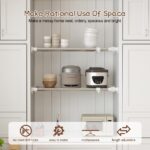 Hershii Tension Shelf Expandable Rod Closet System Heavy Duty Clothes Hanger Adjustable DIY Garage Bathroom Kitchen Storage Organizer Shoe Rack, Plant Stand, Bookshelf - Image 4