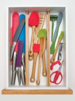 Lipper International Bamboo Kitchen Drawer Dividers, Set of 2 - Image 3