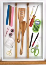 Lipper International Bamboo Kitchen Drawer Dividers, Set of 2 - Image 4