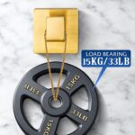 Towel Hooks for Bathrooms, Heavy Duty Wall Mounted Stainless Steel Modern Hook, – Ideal for Hanging Towels, Robes, Coats, in Kitchen, Bedroom, Bathroom, or Hotel (2 Pack, Brushed Gold) - Image 3