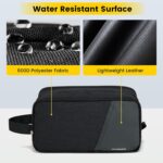Vorspack Travel Toiletry Bag - Toiletry Bag for Men Water Resistant Skincare Bag for Bathroom Toiletries Accessories Gifts - Black - Image 5