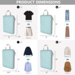 Compression Packing Cubes for Travel, 4 Set Expandable Packing Organizers, Lightweight Luggage Organizer Bags, Travel Essentials for Carry on, Handy Helper for Organizing Clothes, Blue - Image 4