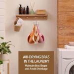 ZEDODIER Tank Top Hanger, Rotatable Bra Organzier for Closet, Max 24 Storage Capacity Sport Bras Holder, Metal Space Saving Closet Organizers and Storage, Silver - Image 6