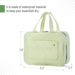 Ms. pen- Travel Toiletry Bag Organizers, Green, Makeup Travel Bag for Toiletries with Hanging Hook, Water-Resistant - Image 3
