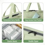 Ms. pen- Travel Toiletry Bag Organizers, Green, Makeup Travel Bag for Toiletries with Hanging Hook, Water-Resistant - Image 5