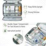 Ms. pen- Travel Toiletry Bag Organizers, Green, Makeup Travel Bag for Toiletries with Hanging Hook, Water-Resistant - Image 6