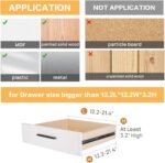 Aiokuo Adjustable Drawer Dividers for Clothes and Kitchen, 8 Pack Expandable Drawer Organizers, Clear Plastic Separators for Dresser, Utensil, Cutlery, Clothing, Underwear, and Office Storage - Image 3