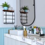 Joben Oligey Towel Racks for Bathroom Wall Decor,Bathroom Shelves,Black Minimalist Design Storage Organizer for Large Towels, Small Towels, Hand Towels,Spa, Salon, RV - Image 5