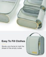 BAGSMART Keep Shape Packing Cubes for Travel, 6 Set Travel Cubes for Packing, Lightweight Suitcase Organizer Bags Set for Travel Essentials - Image 3