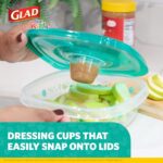Glad for Kids GladWare Variety Pack - Back-to-School Food Storage Containers with Lids - Mixed Sizes with Rainbow and Cute Patterns - Tight-Sealing Kids Lunch Set - 26 Pieces - Image 5