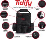 Tidify Back Seat Car Organizer with Dedicated Tablet and Laptop Storage Stabilizing Side Straps Soft Adjustable Shoulder Strap and Hardened Buckles Your Office Away from Office - Image 5