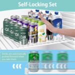 Drink Organizer for Fridge, 5 Row Automatic Pusher Glide, Adjustable Width Soda Can Dispenser for Refrigerator-Holds up to 25 Cans - Image 4