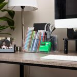 Mind Reader Desktop Organizer, 7-compartment, Office Essentials, Modern, Office, Acrylic, Clear - Image 3