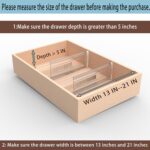 SPEREELER 6 Pack Adjustable Drawer Dividers for Clothes,5" High Expandable From 13-21" Clear Drawer Organizers, PC Plastic Separators for Dresser/Bedroom/Bathroom/Kitchen/Office Storage - Image 3