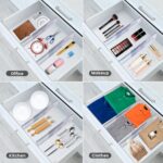 SPEREELER 6 Pack Adjustable Drawer Dividers for Clothes,5" High Expandable From 13-21" Clear Drawer Organizers, PC Plastic Separators for Dresser/Bedroom/Bathroom/Kitchen/Office Storage - Image 7