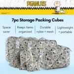 Peanuts Snoopy Beauty 7 Piece Soft Storage Organization Packing Cubes Travel Set (Officially Licensed Product) By Franco Collectibles - Image 4