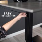 VIVO Steel Magnetic 14 inch Cable Management Channel for Under Desk Leg, No Drill Cord Organizer for Home Office, Black, DESK-AC01-1MB - Image 5