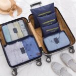 12 Set Travel Packing Cubes Luggage Packing Bags Reusable Lightweight Suitcase Organizer Cubes Set for Travel Accessories (Deep Blue+Grey) - Image 3