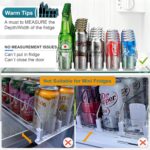 KUUKIKV Upgraded Drink Organizer for Fridge, Space-Saving Fridge Drink Organizer, Automatic Pusher Glide and Adjustable Width Drink Dispenser for Fridge - Holds Up to 25 Cans (5 Rows White) - Image 4