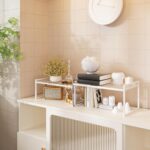 BlisXybion Set of 2 Cabinet Organizers 16.6''W 44 LBS Load Capacity Heavy Duty Kitchen Pantry Shelves Counter Countertop Storage Racks - Image 3