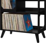 Crosley Furniture Asheville Mid-Century Modern Media Console Record Player Stand, Storage for Vinyl Records, Medium, Black - Image 13