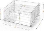 Cuukie File Sorter Organizer, 5 Sections Acrylic Letter Tray for Desk, Mail Organizer Letter Holder for Envelopes, Mail, Electronics 1Pack - Image 4