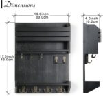 Innovation Key Holder for Wall, Wall Mounted Mail Organizer with 9 Key Hooks, Key Holder Wall Mount for Home Entryway Decor, Black - Image 4