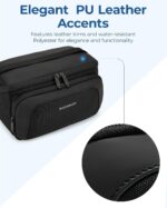 BAGSMART Toiletry Bag for Men, Wide Opening Travel Bag for Toiletries, Dopp Kit Water Resistant Shaving Hygiene Bag for Bathroom Shower, Toiletries Accessories,Travel Essentials-Black - Image 4