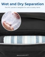 BAGSMART Toiletry Bag for Men, Wide Opening Travel Bag for Toiletries, Dopp Kit Water Resistant Shaving Hygiene Bag for Bathroom Shower, Toiletries Accessories,Travel Essentials-Black - Image 5