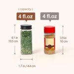 ComSaf Glass Spice Jars with Label, 24Pcs 4oz, 93 Labels, a Metal Funnel, Extra Shaker Lids, Empty Spice Containers and Square Spice Bottles for Kitchen and Seasoning - Image 5