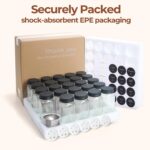 ComSaf Glass Spice Jars with Label, 24Pcs 4oz, 93 Labels, a Metal Funnel, Extra Shaker Lids, Empty Spice Containers and Square Spice Bottles for Kitchen and Seasoning - Image 6