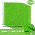 MAXTBEE 8 Pcs Refrigerator Drawer Liners for Fruit and Vegetables Fresher Life Extender,Refrigerator Organizers and Storage, Fridge Shelf Liners(12"x15") - Image 3