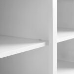 Crosley Furniture Anderson Entryway Storage Bench with Shoe Rack Organizer Shelves, White - Image 9