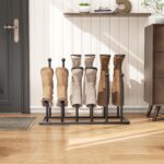 pickpiff Free Standing Shoe Racks - Black Metal Boot Rack for Dorm Room, Closet, Entryway, Bedroom, Patio Outdoor, Hallway, Black, Shoe Storage Fit for 6 Pairs - Image 4