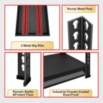 SDXYSTCE Garage Shelving Heavy Duty, 2200 Lbs Loads Garage Storage Shelves Heavy Duty, 5-Tier Metal Shelving Units and Storage for Basement, Retiple Tanks,40''Wx18 Dx72 H,Black - Image 5