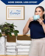 Enjoy Diverso 4 Pack Adjustable Drawer Dividers for Clothes with Scent Slots 4" High, 13-20.4" and 4 Adjustable Hooks, Expandable Dresser Drawer Dividers for Kitchen, Closet, Bathroom, Office - Image 5