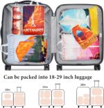 Compression Packing Cubes for Travel, 6 Set National Park Luggage Organizers, Lightweight Waterproof Expandable/Compression Bags Smell Proof Travel Packing Cubes for Suitcases - Image 4