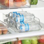 iDesign Plastic Water Bottle Organizer for Fridge, Bottle Holder for Kitchen and Pantry, Clear, 2-Pack - Image 4