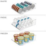 iDesign Plastic Water Bottle Organizer for Fridge, Bottle Holder for Kitchen and Pantry, Clear, 2-Pack - Image 7