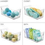 iDesign Condiment Organizer for Fridge - Plastic Fridge Organizer Bins with Handles, Set of 2, Clear - Image 7