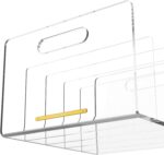 EXPUTRAN Acrylic File Sorter, Desktop File Collator Office File Organizer, Clear 11.4" x 6.7" x 10" - Image 3