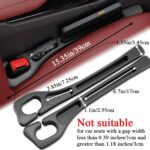 YLXGT Car Seat Gap Filler Organizer Universal for Car SUV Truck Accessories Seat Gap Plug Blocker with Storage Slot Black 2 Pack - Image 3
